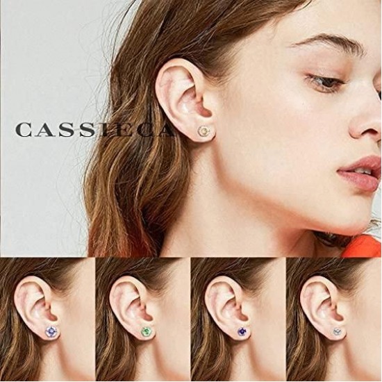 24 Pairs Stainless Womens CZ Stud Earrings Set Brilliant Cut Round Cubic Zirconia Birthstone Faux Pearl Ball Stud Piercings 5MM 24 Pairs Stainless Womens CZ Stud Earrings Set Brilliant Cut Round Cubic Zirconia Birthstone Faux Pearl Ball Stud Piercings 5MM